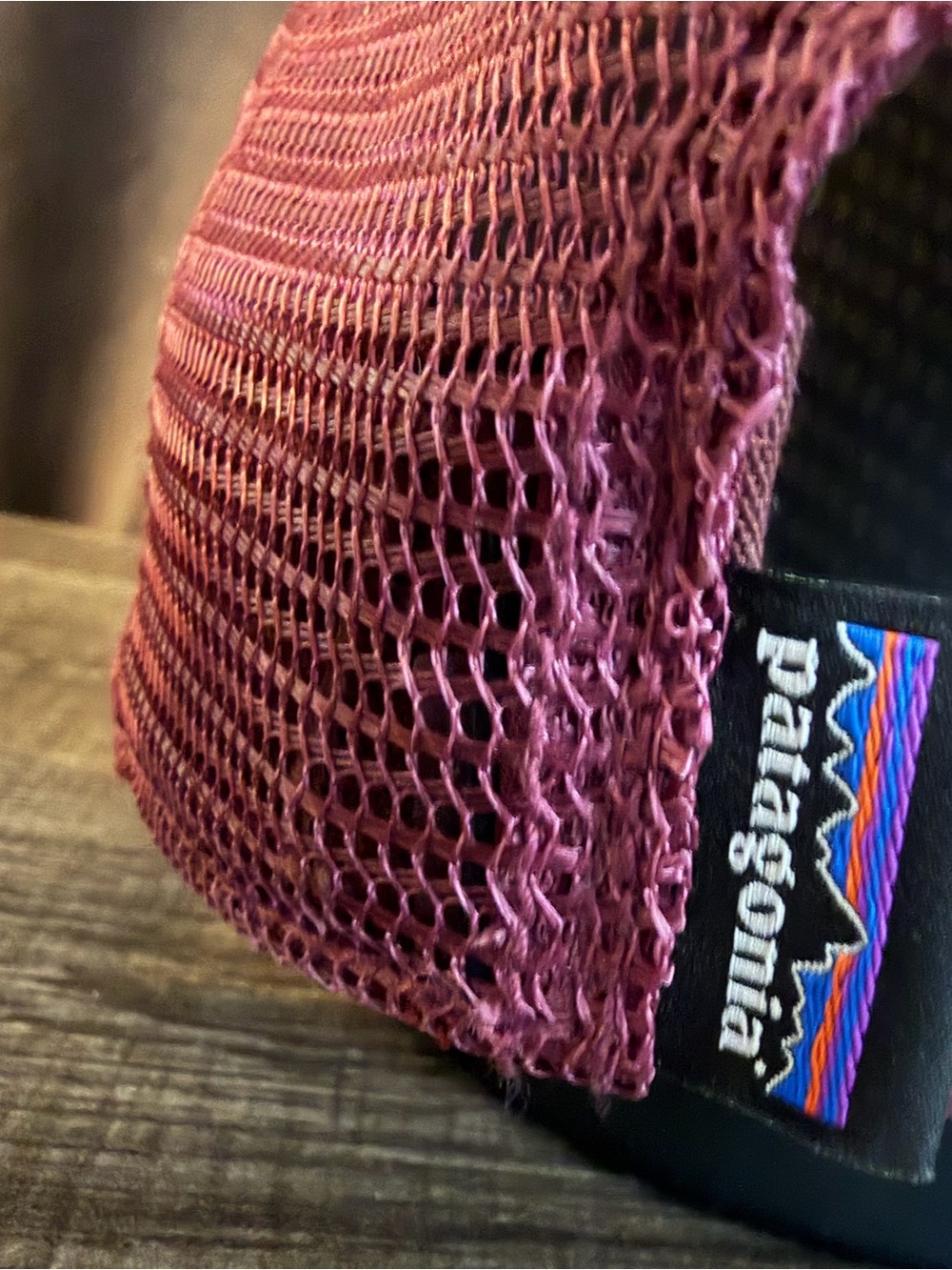 Patagonia Cap in Cream and Maroon - Picture 4 of 5